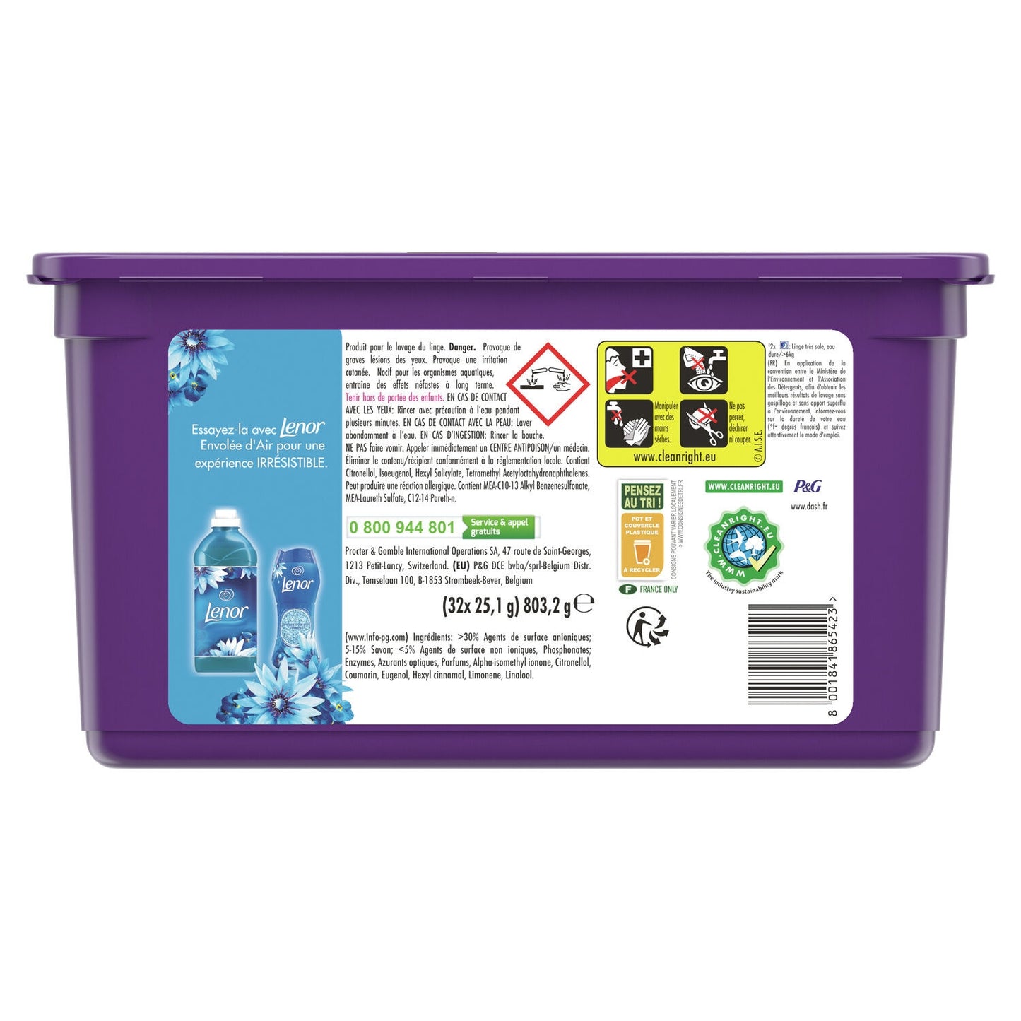 Lessive Capsule Envolée d'Air & 3en1 DASH