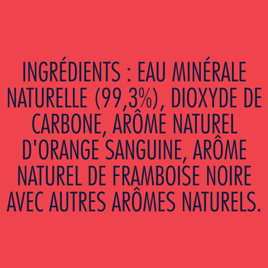 Eau Gazeuse Aromatisée Orange Sanguine Framboise Noire SAN PELLEGRINO ESSENZA