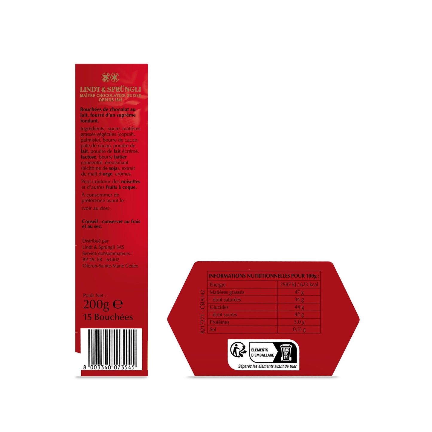 Chocolat au Lait LINDOR LINDT