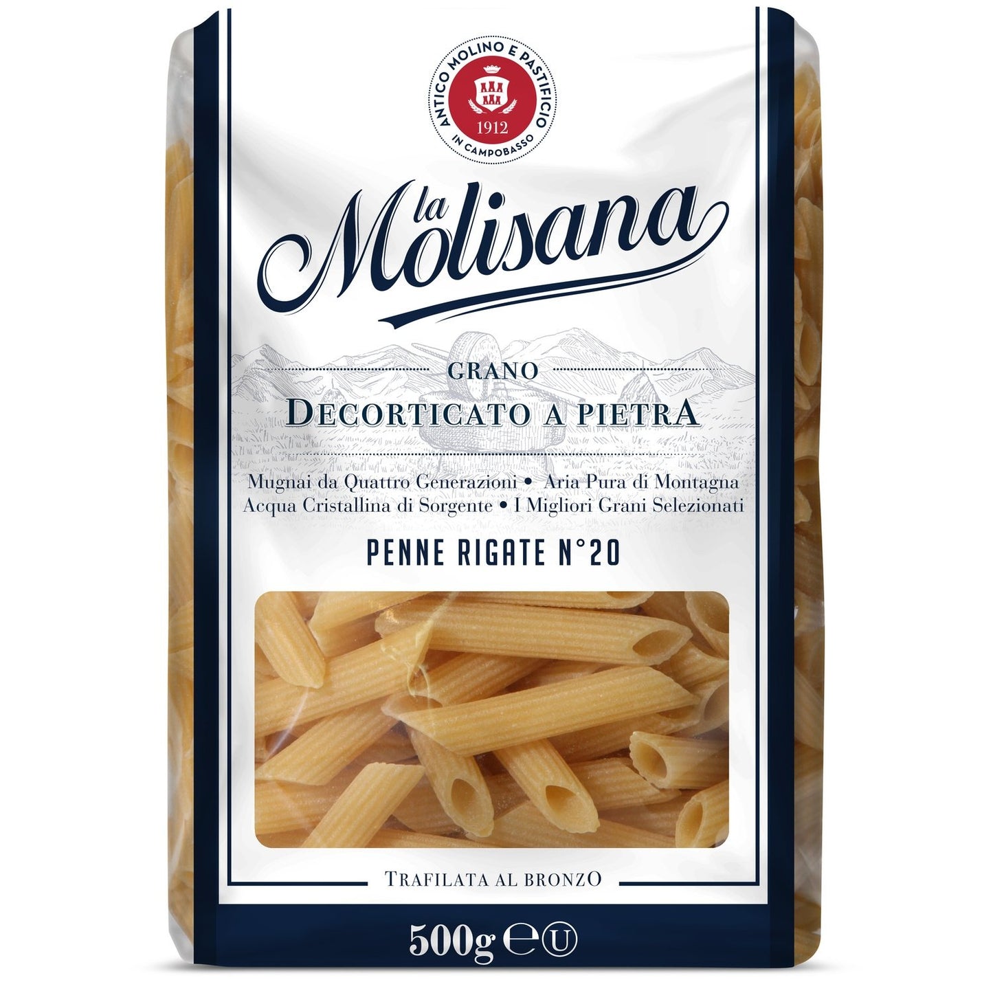 Pâtes Penne Rigate MOLISANA le sachet de 500g