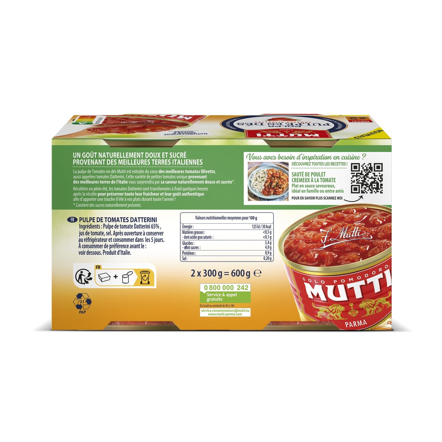 MUTTI Tomatenmark gewürfelt