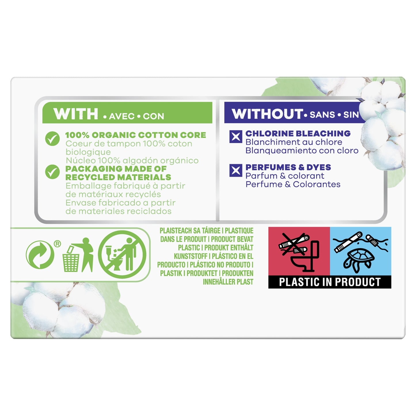 Tampons mit normalem Applikator Compak 100 % Bio-Baumwolle TAMPAX