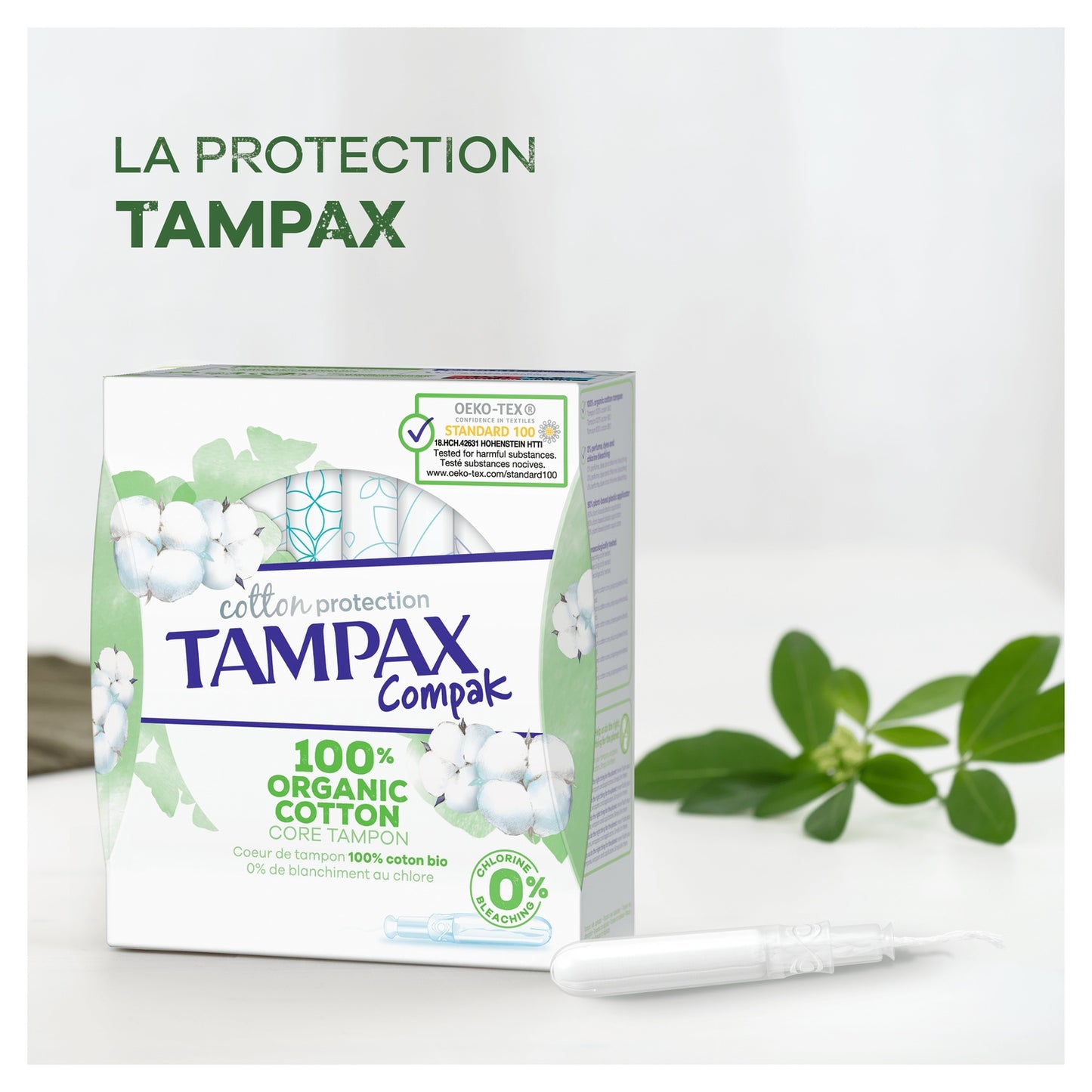 Tampons Compak Coton Protection Super avec Applicateur TAMPAX