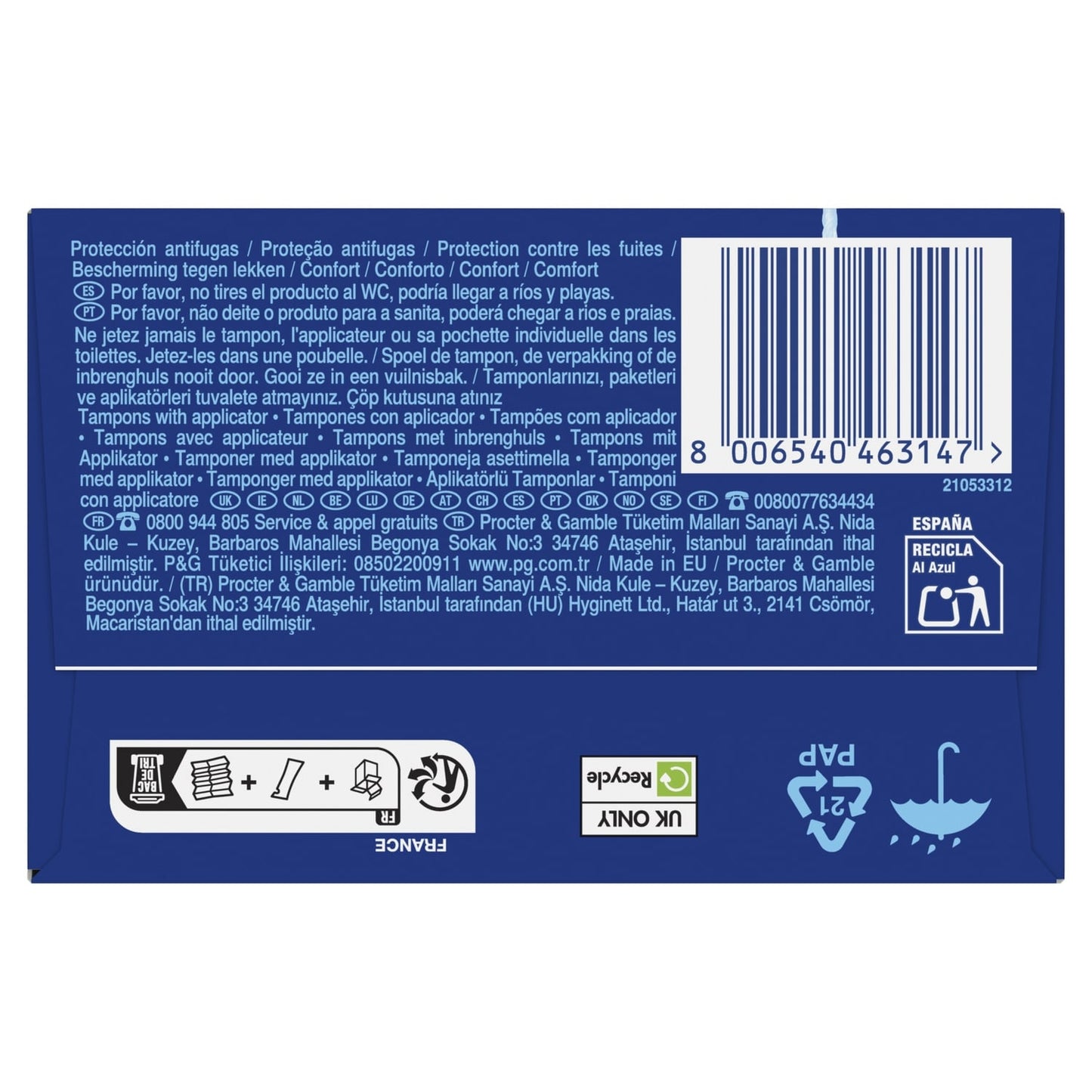 Tampons avec Applicateur Régulier Compak TAMPAX