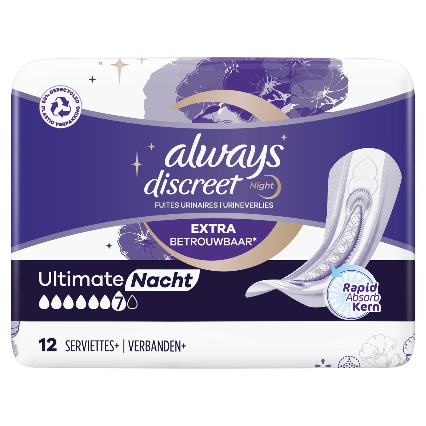 ALWAYS DISCREET Ultimate Overnight Urinary Leakage Sanitary Pads