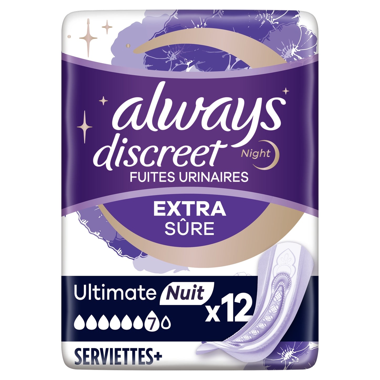 ALWAYS DISCREET Ultimate Overnight Urinary Leakage Sanitary Pads
