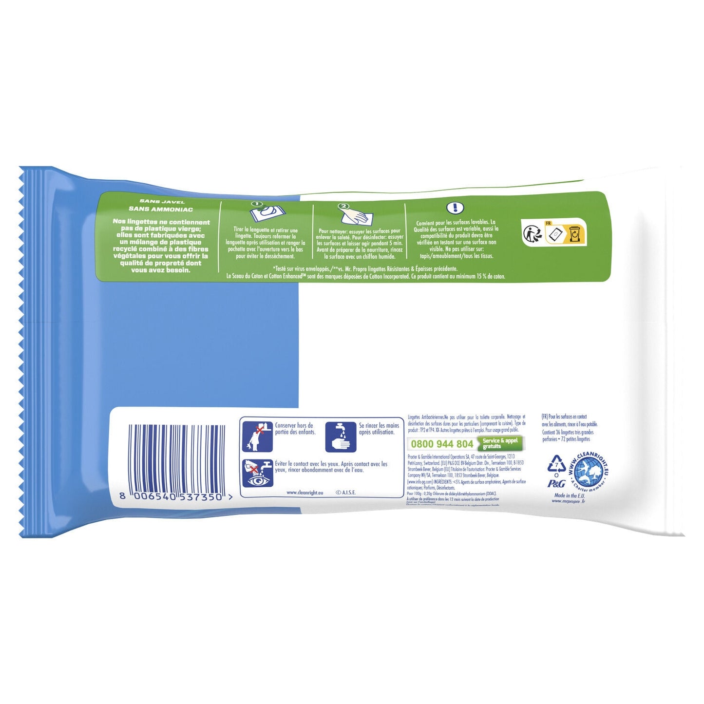 MR PROPRE Eucalyptus Cleansing Wipes