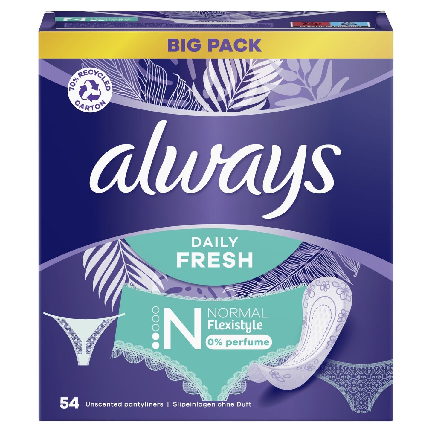 Protège-Slip Daily Fresh Normal Flexible 0% Parfum ALWAYS