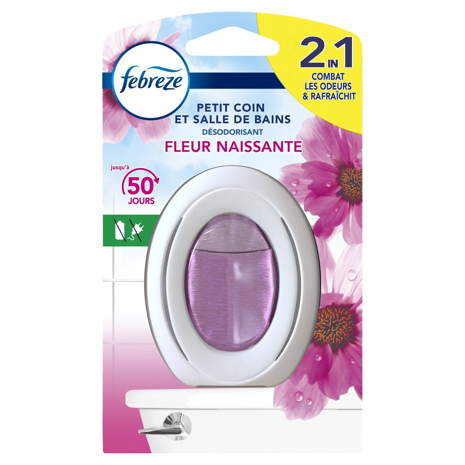 Raumduft für Toilette und Badezimmer „Fleur Naissante“ FEBREZE – La Famille à Table!