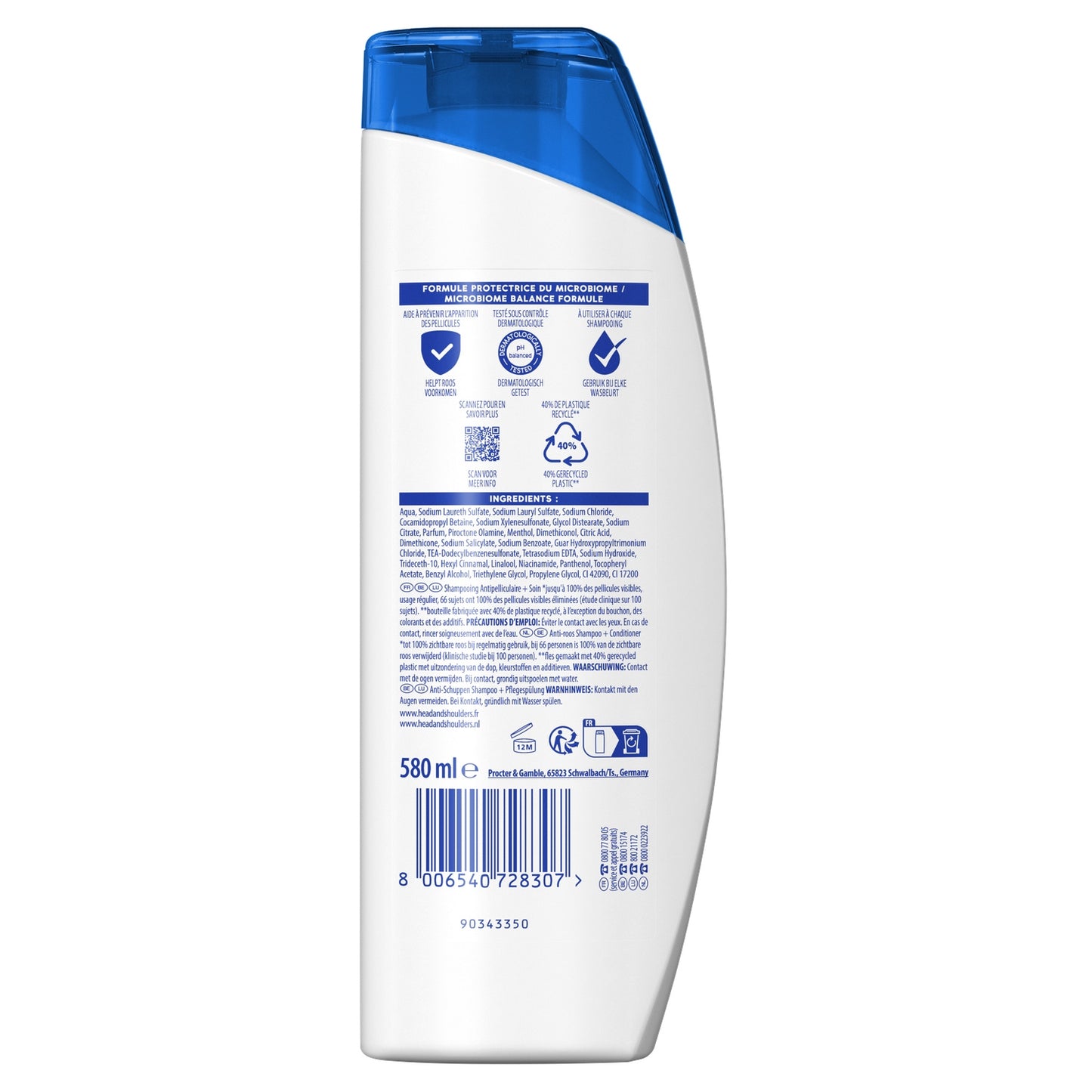 Head & Shoulders 2-in-1 Fresh Mint Anti-Dandruff Shampoo