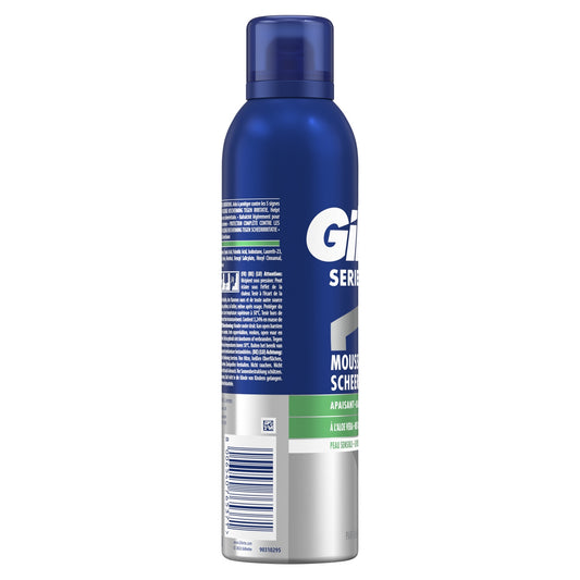 GILLETTE Aloe Vera Series Beruhigender Rasierschaum für empfindliche Männerhaut