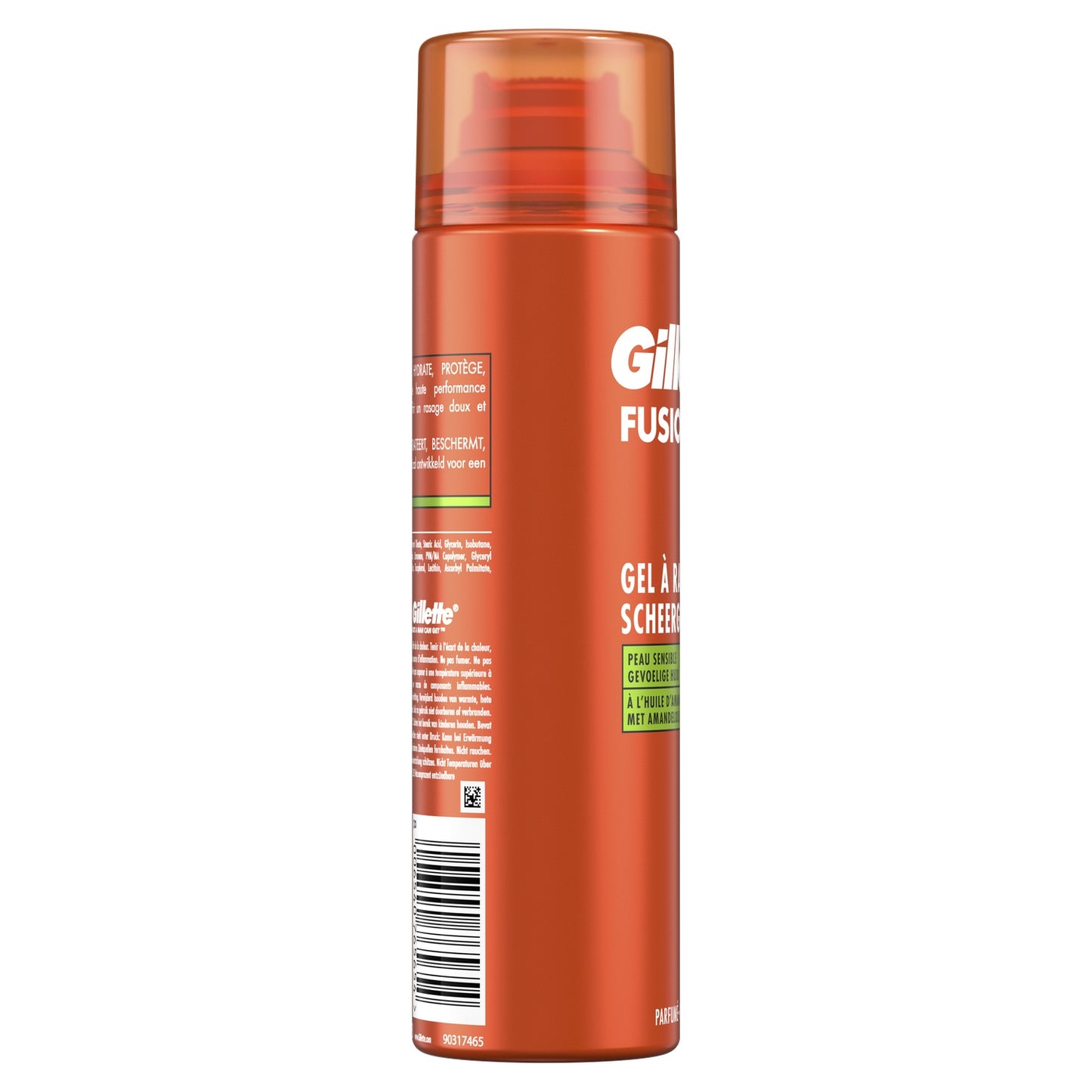 Gel à Raser pour Peaux Sensibles à L’huile D’amande Douce Fusion GILLETTE