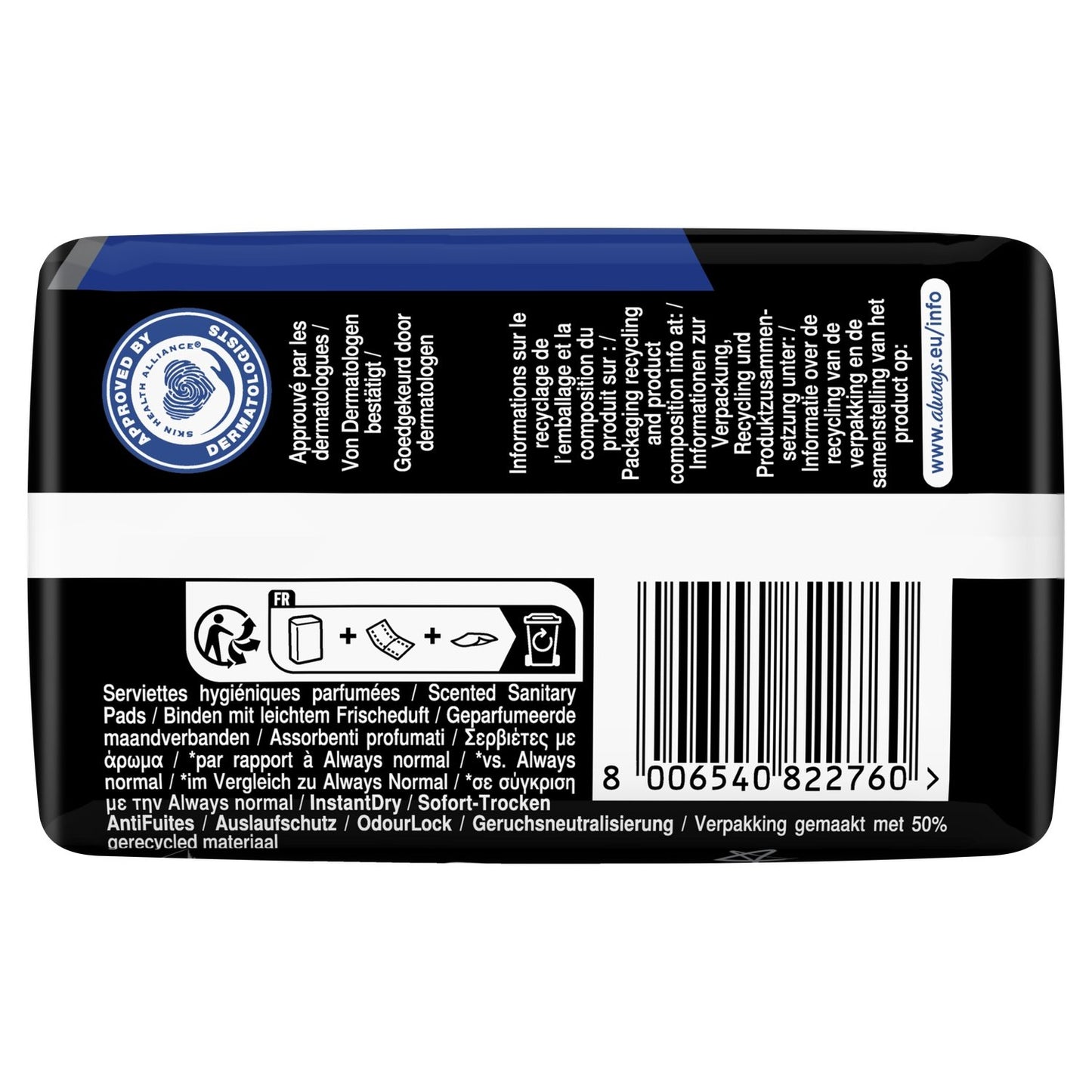 Serviettes Hygiéniques avec Ailettes Secure Night Taille 4 Ultra ALWAYS