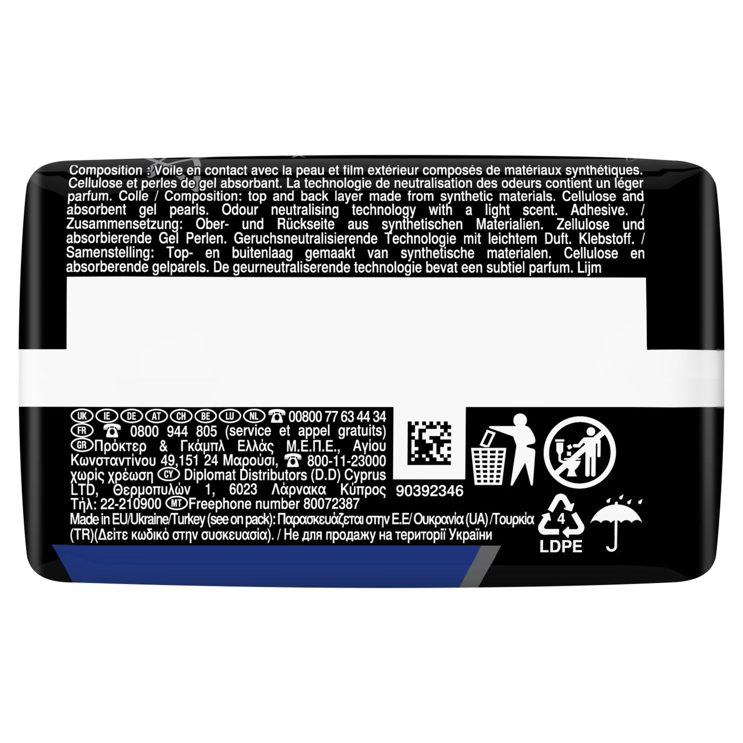 Serviettes Hygiéniques avec Ailettes Secure Night Taille 4 Ultra ALWAYS