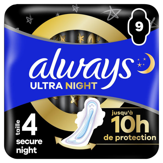 Secure Night Damenbinden mit Flügeln Größe 4 Ultra ALWAYS