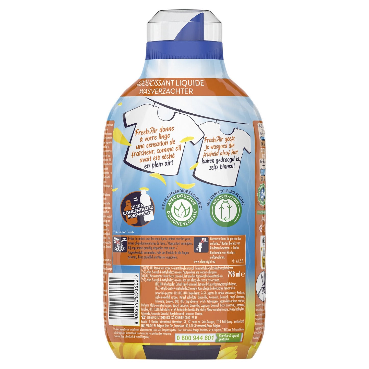 Adoucissant Rayons de Soleil Fresh Air LENOR