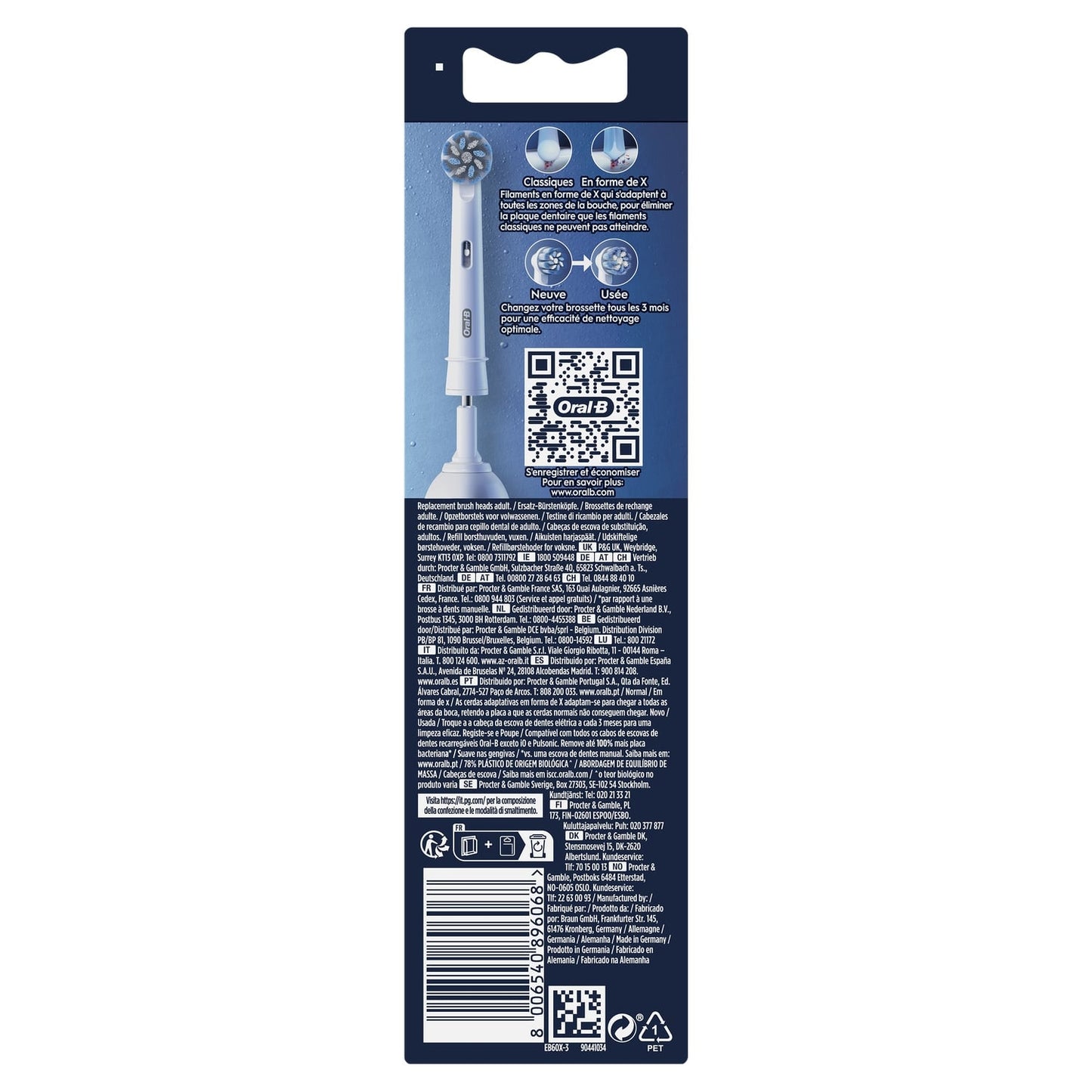 Brossette dentaire Ultra thin x3 X-filaments ORAL B