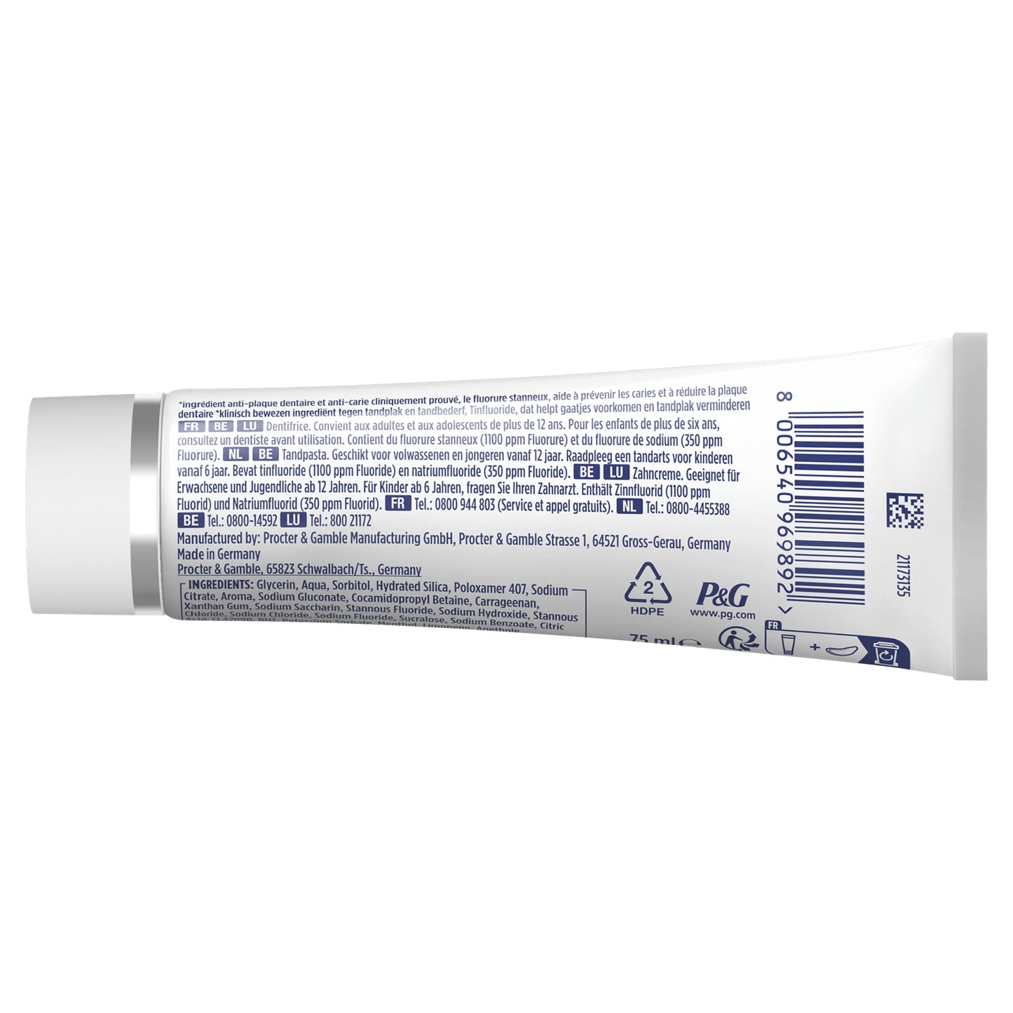 Dentifrice Densité Reminéralisation Nettoyage Intense ORAL-B