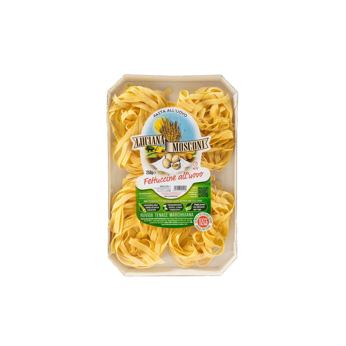 Pâtes Fettuccine aux Œufs LUCIANA MOSCONI le paquet de 250g