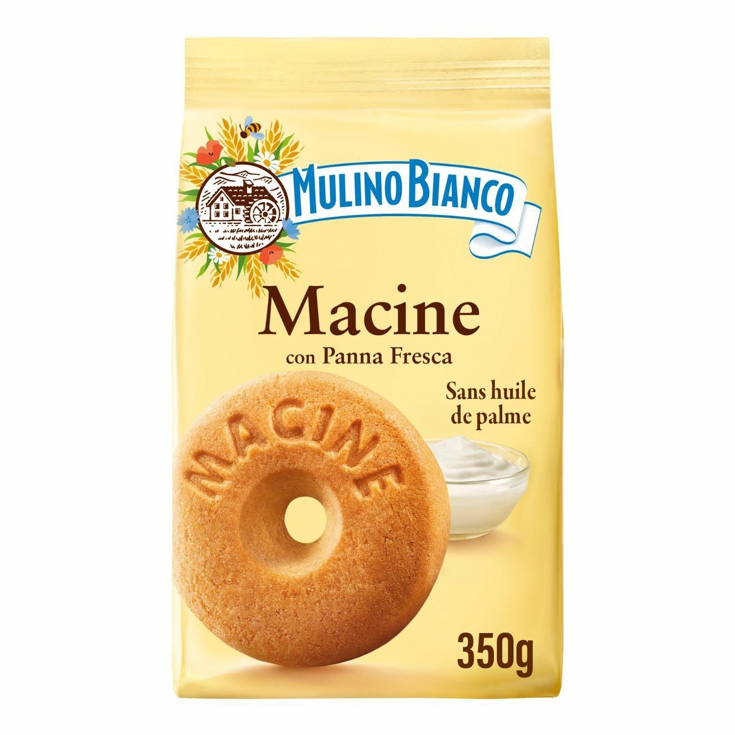 Biscuits Macine au Lait Frais MULINO BIANCO le paquet de 350g