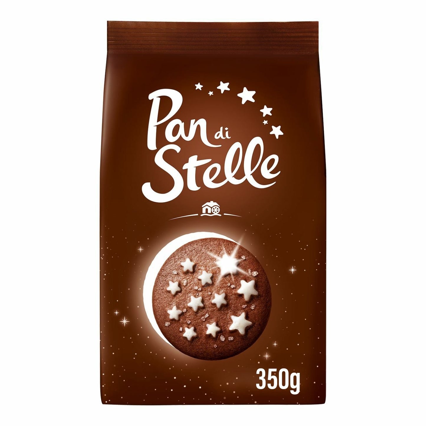Biscuits Pan Di Stelle au Cacao et Sucre Glace MULINO BIANCO le paquet de 350g