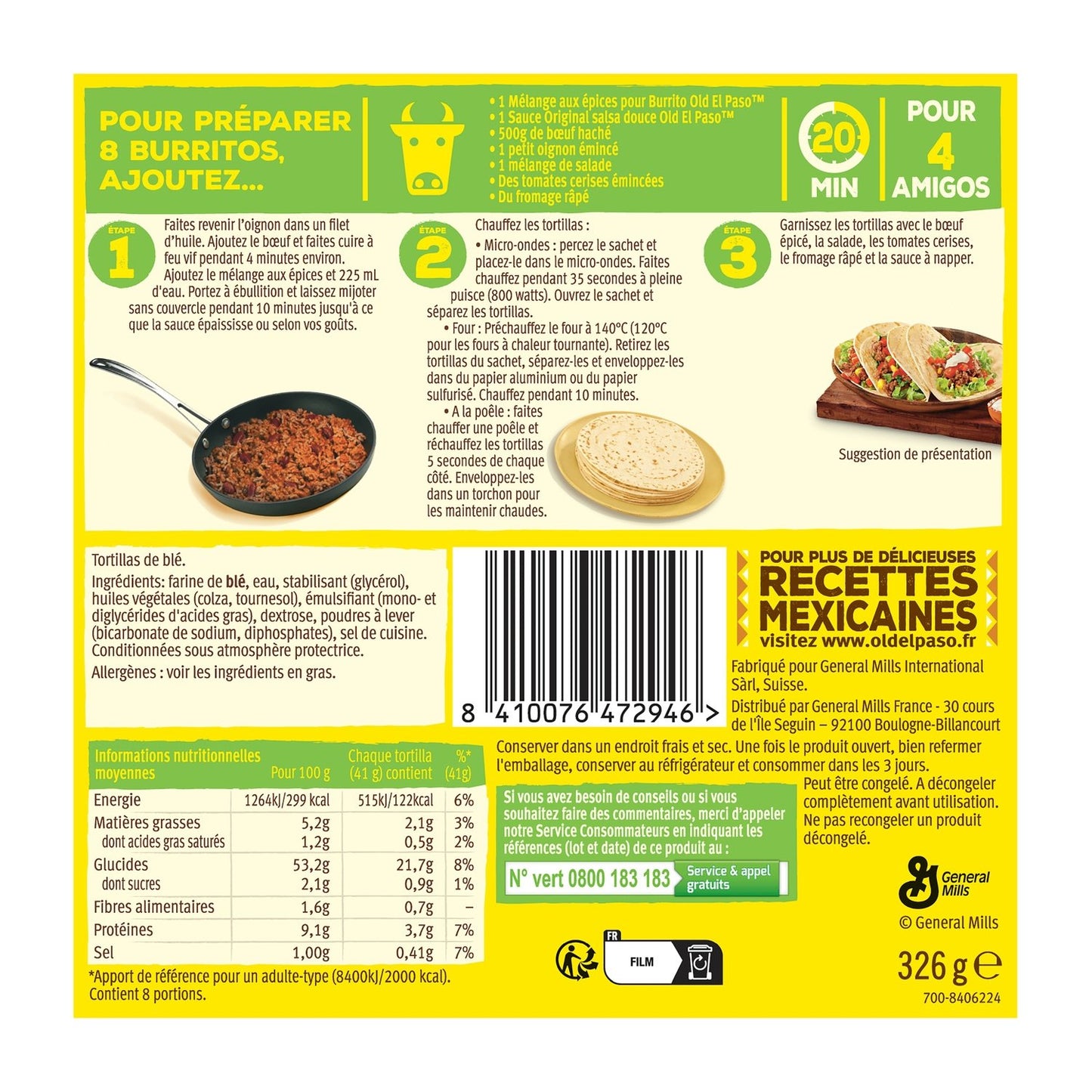 OLD EL PASO Weizentortillas