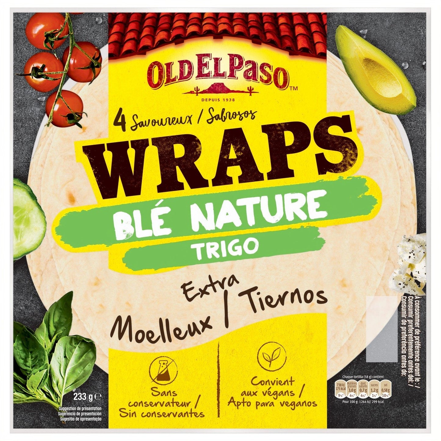 Wraps de Blé Nature OLD EL PASO