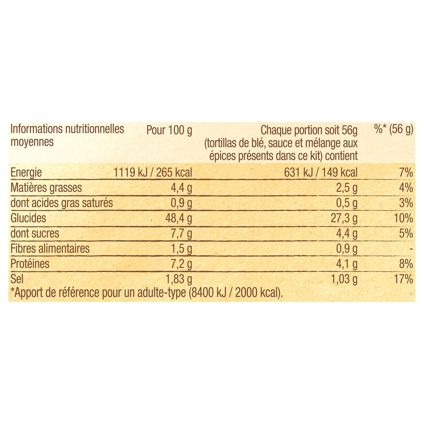 Kit Fusion Teriyaki Tortilla OLD EL PASO