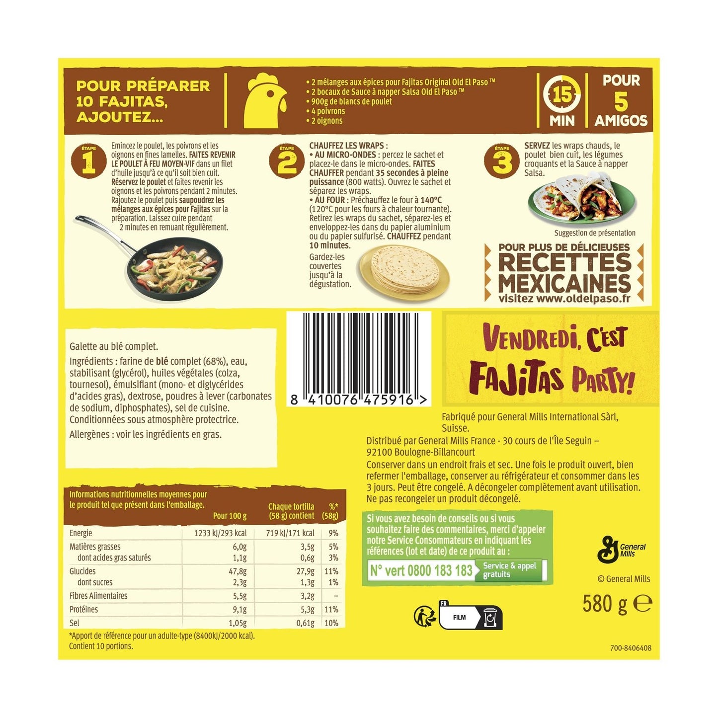 OLD EL PASO Extra weiche Vollkorntortillas