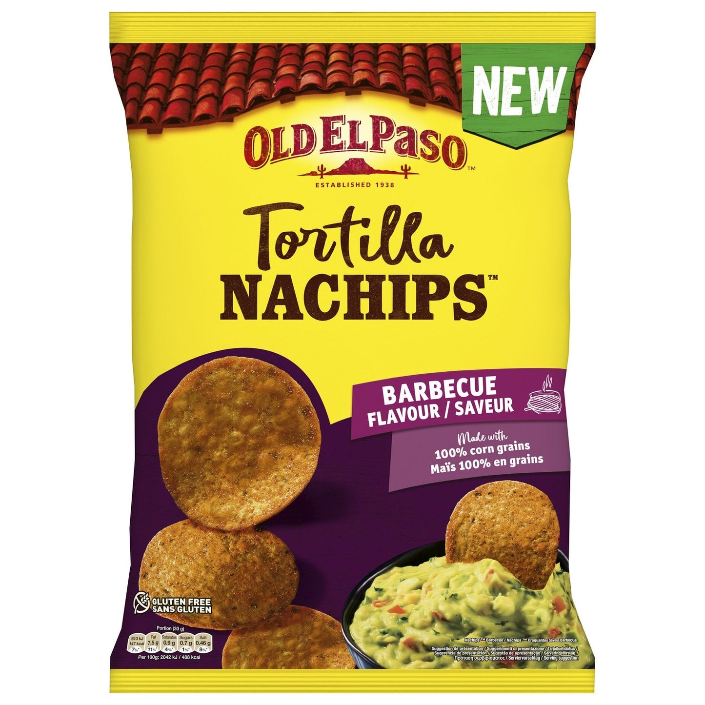 Chips Tortillas OLD EL PASO le paquet de 185g