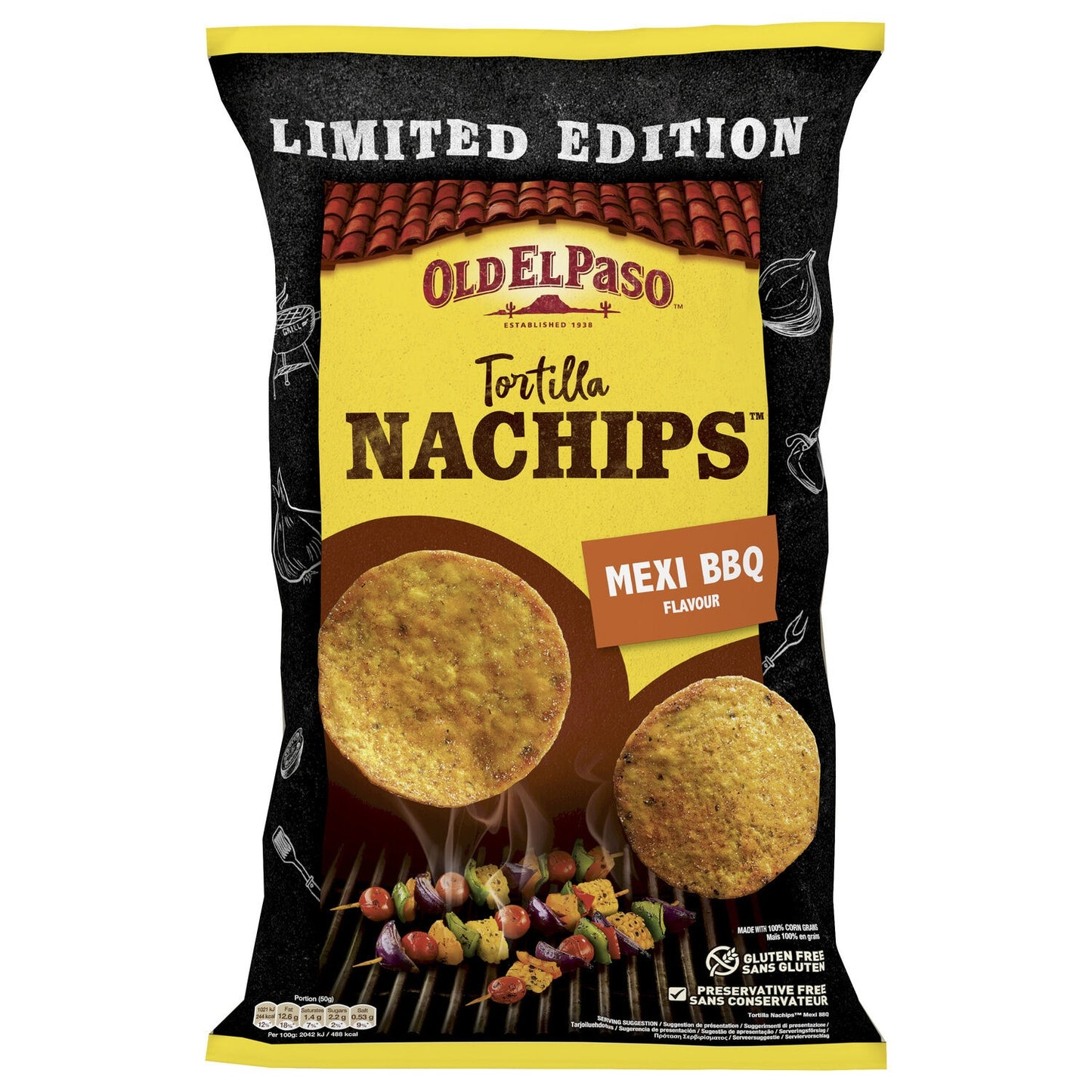 Nachips BBQ Tortilla Chips OLD EL PASO