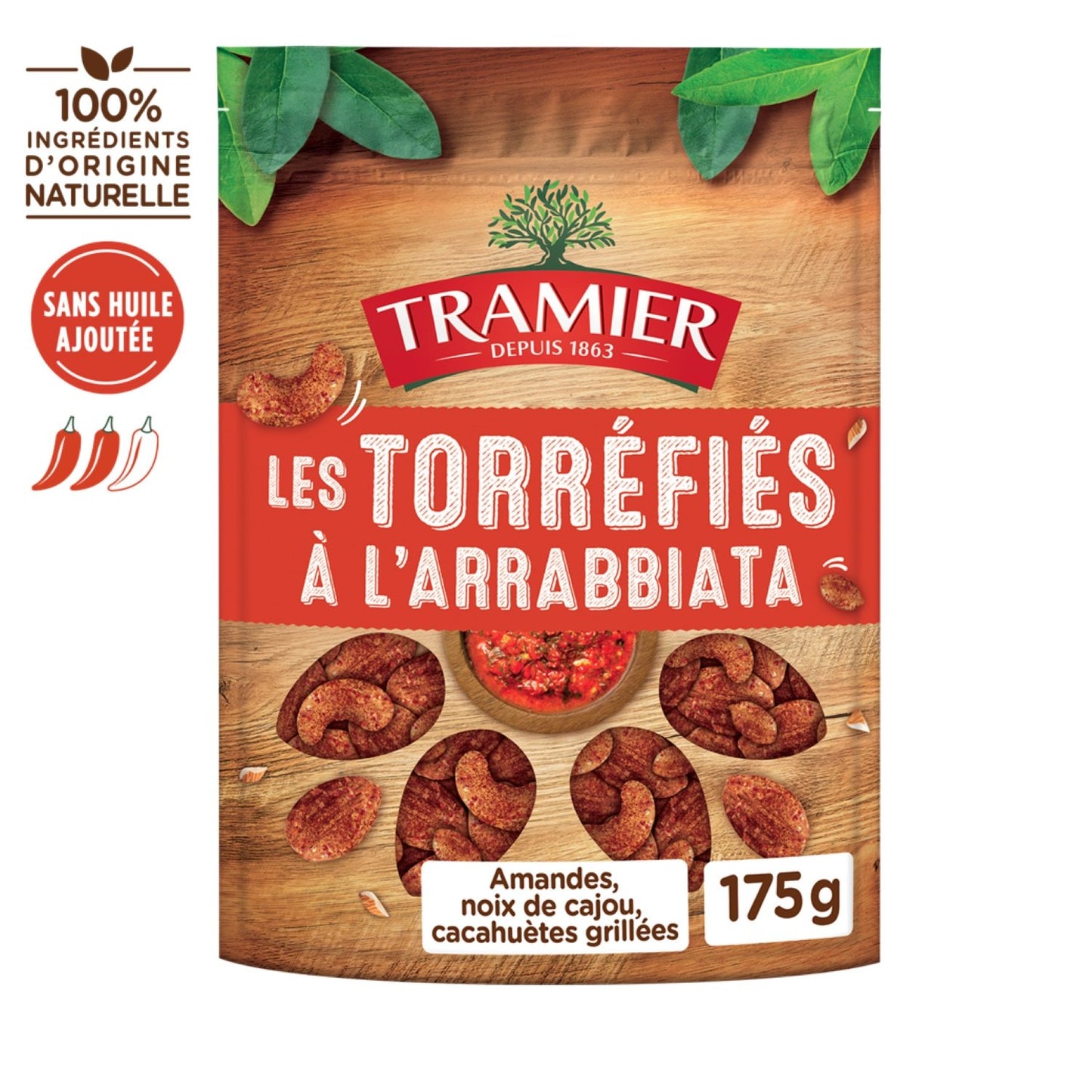 Torréfiés Arrabbiata TRAMIER le paquet de 175g
