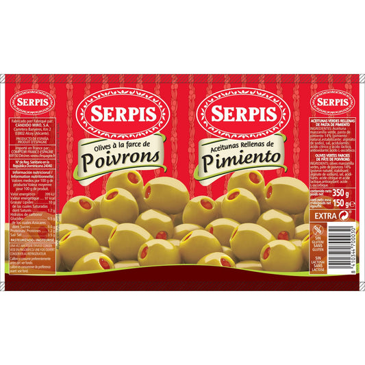 Green Olives with SERPIS Peppers