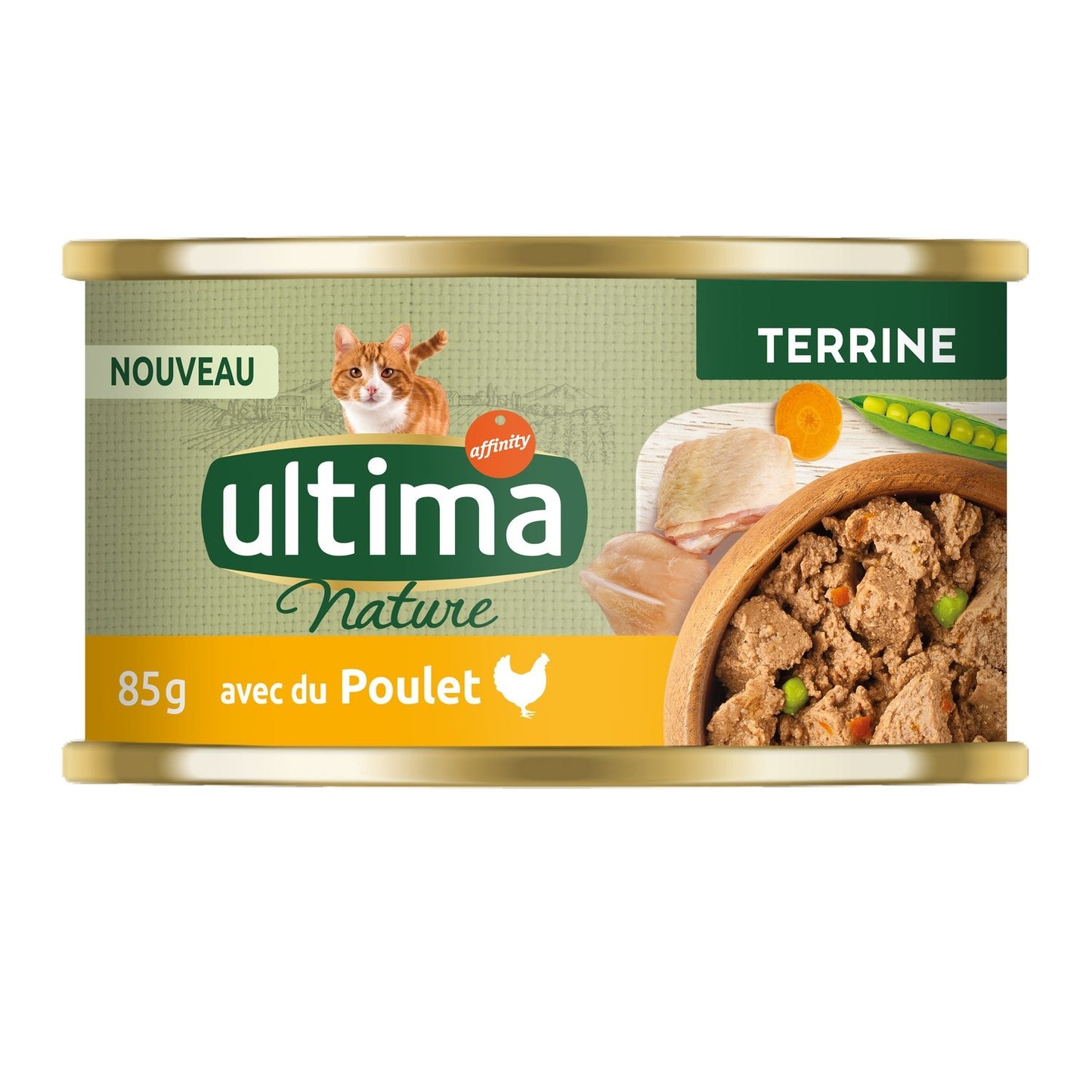 Pâtée pour Chat Adulte en Terrine au Poulet ULTIMA NATURE