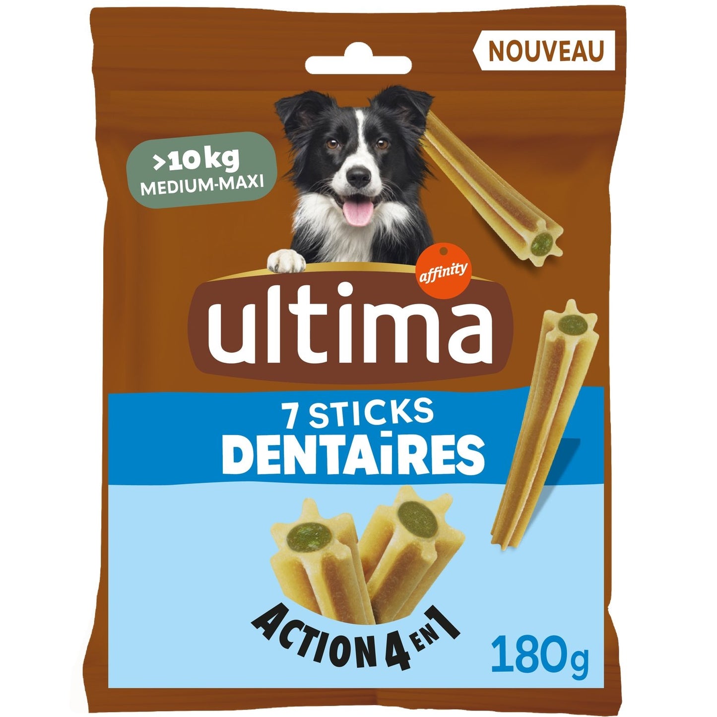 Stick Dentaires pour Chien Medium Action 4 en 1 ULTIMA