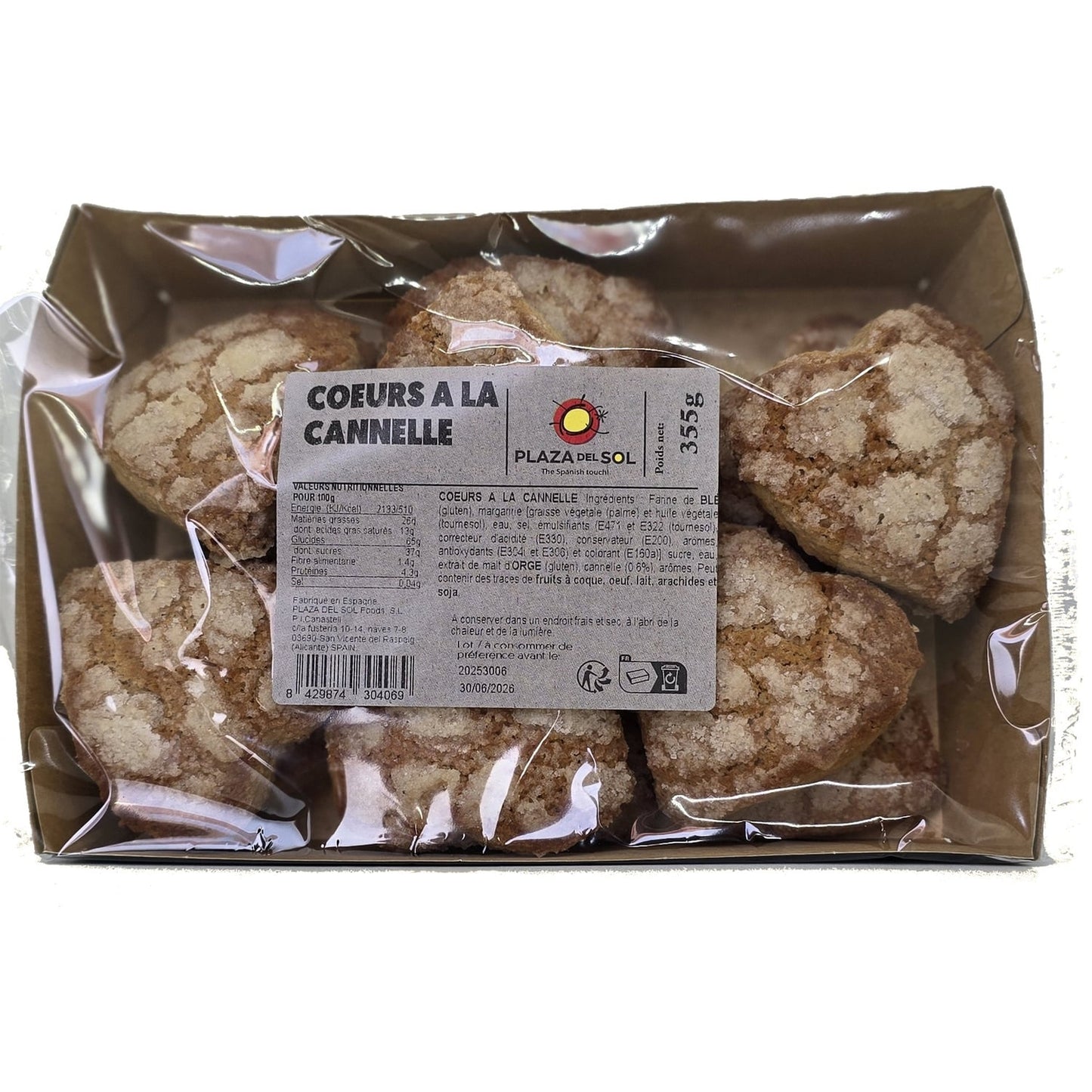 Biscuits Coeur à la cannelle PLAZA DEL SOL