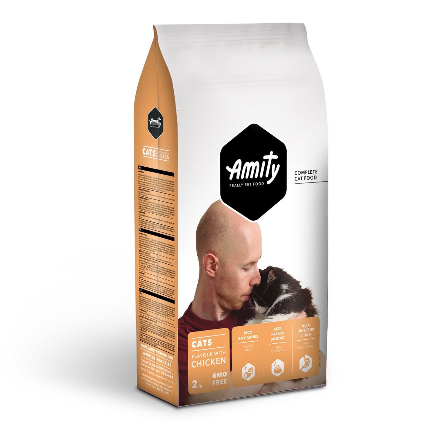 Croquettes pour Chat Adulte Poulet AMITY Le sac de 2kg