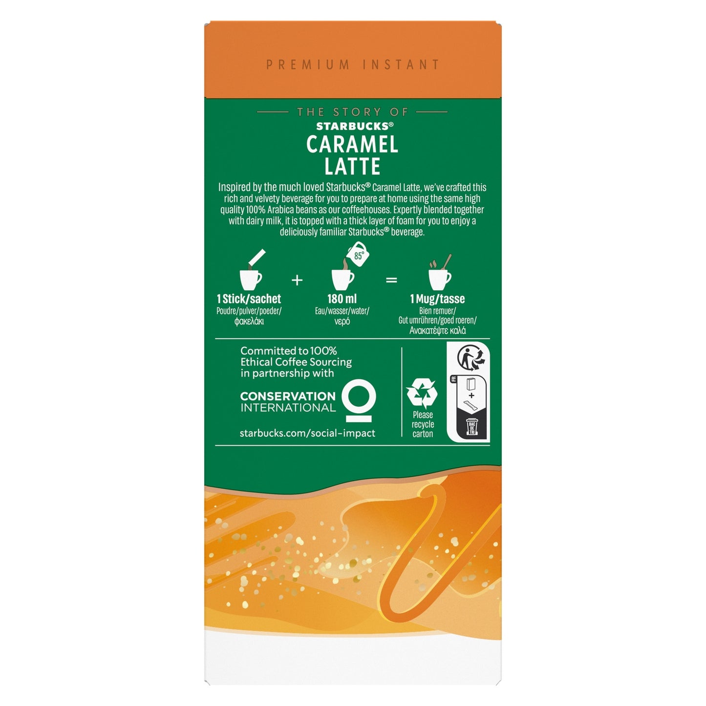 Cappuccino Soluble Caramel Latte STARBUCKS