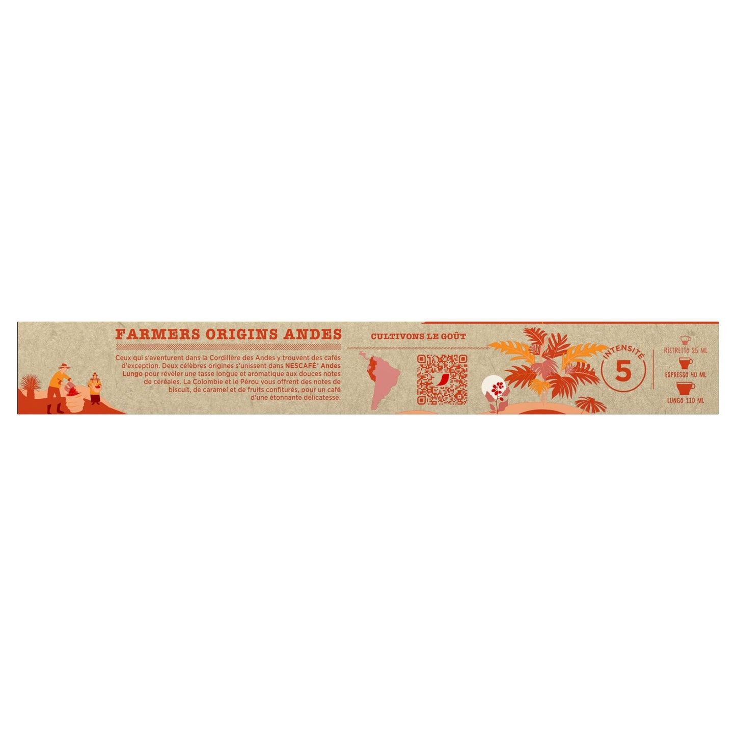 Café Capsules Compatible Nespresso Andes Intensité 5 NESCAFE FARMERS ORIGINS