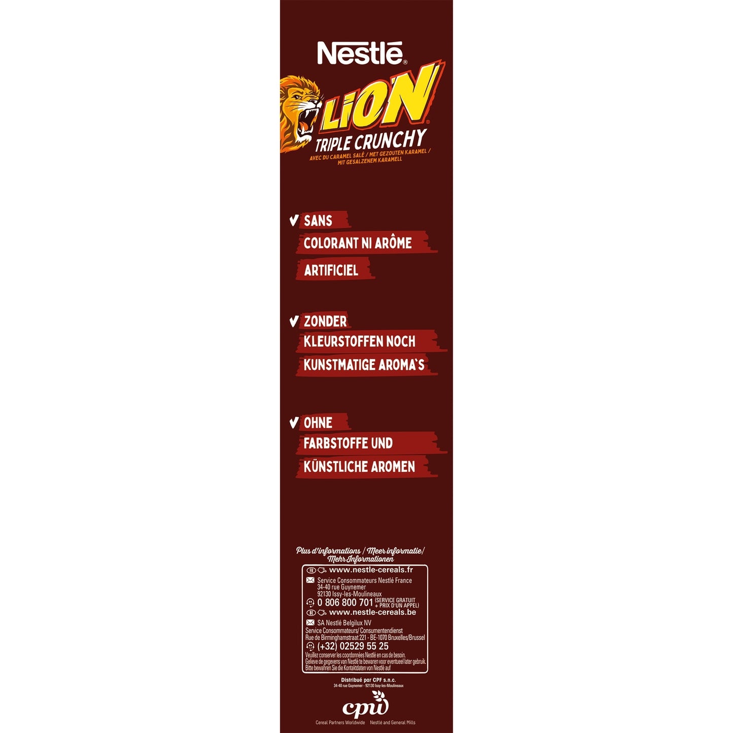 Céréales Lion Triple Crunchy Caramel et Chocolat NESTLE