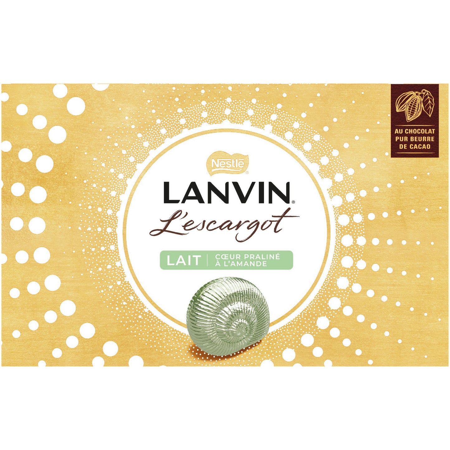 Milk Chocolate Filled with Praline Almond Snail LANVIN
