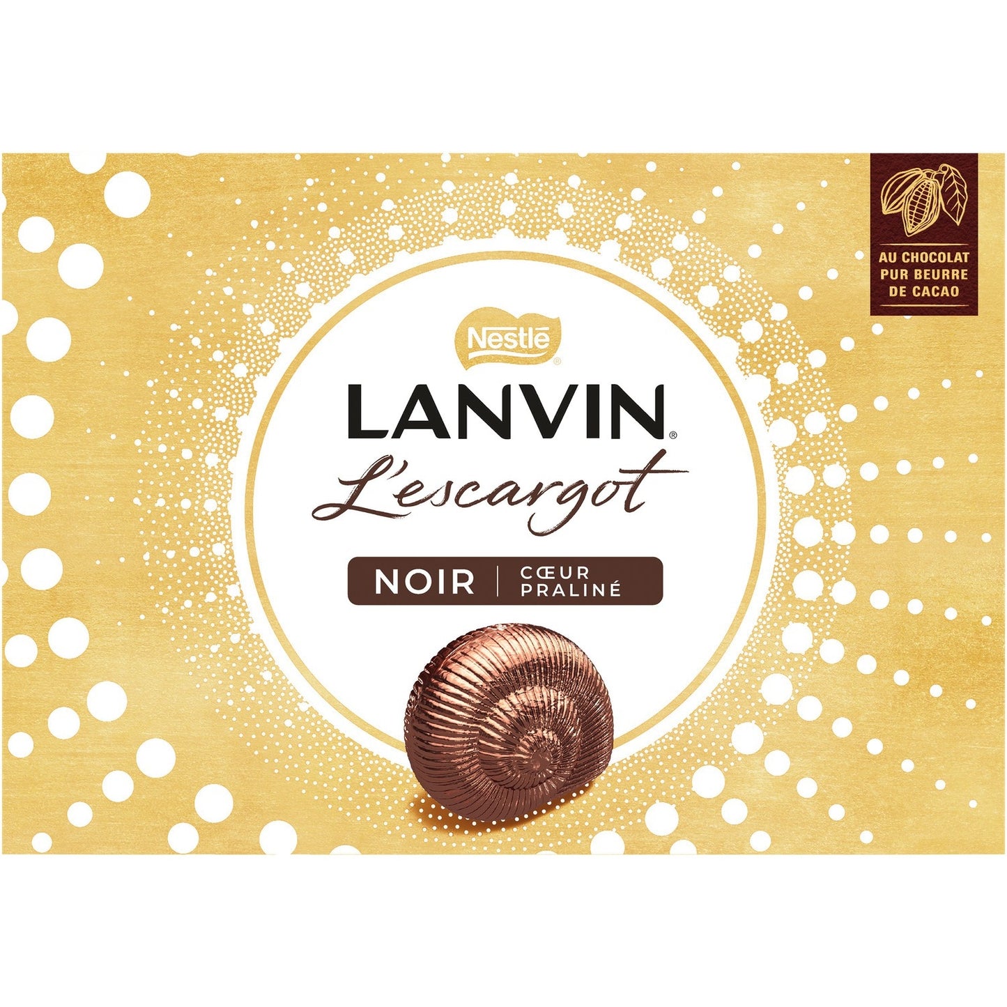 LANVIN Dark Chocolate Filled with Praline Snail