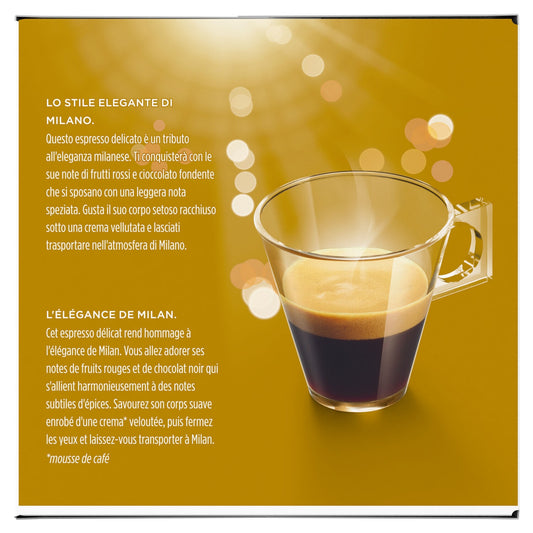 Coffee Capsules Espresso Intensity 7 Compatible Dolce Gusto Milan NESCAFE