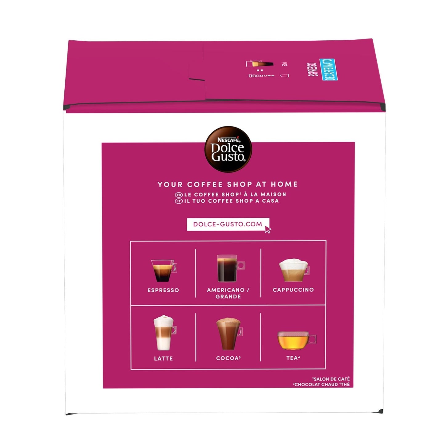 Coffee Capsules Decaffeinated Espresso Intensity 5 NESCAFE DOLCE GUSTO