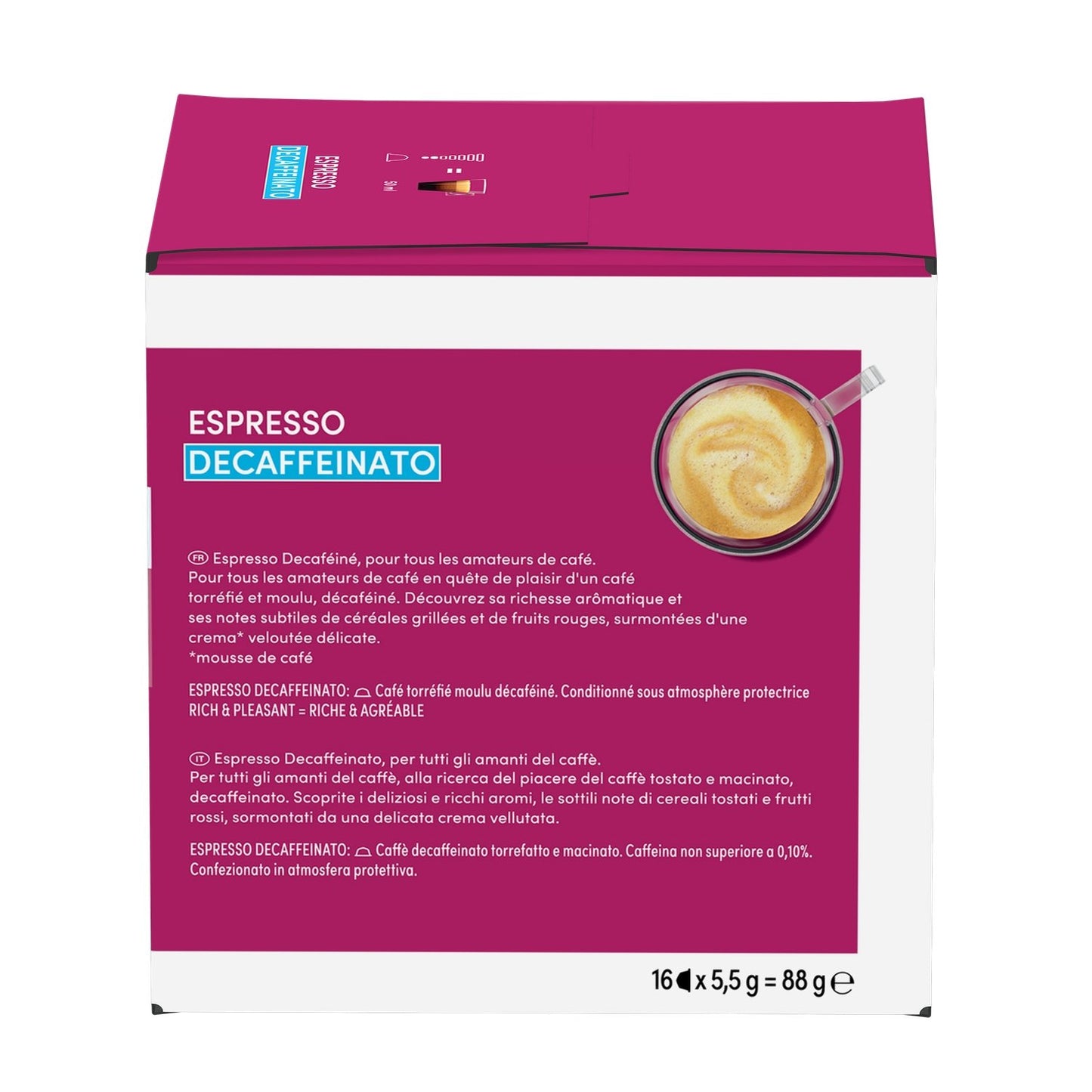 Coffee Capsules Decaffeinated Espresso Intensity 5 NESCAFE DOLCE GUSTO