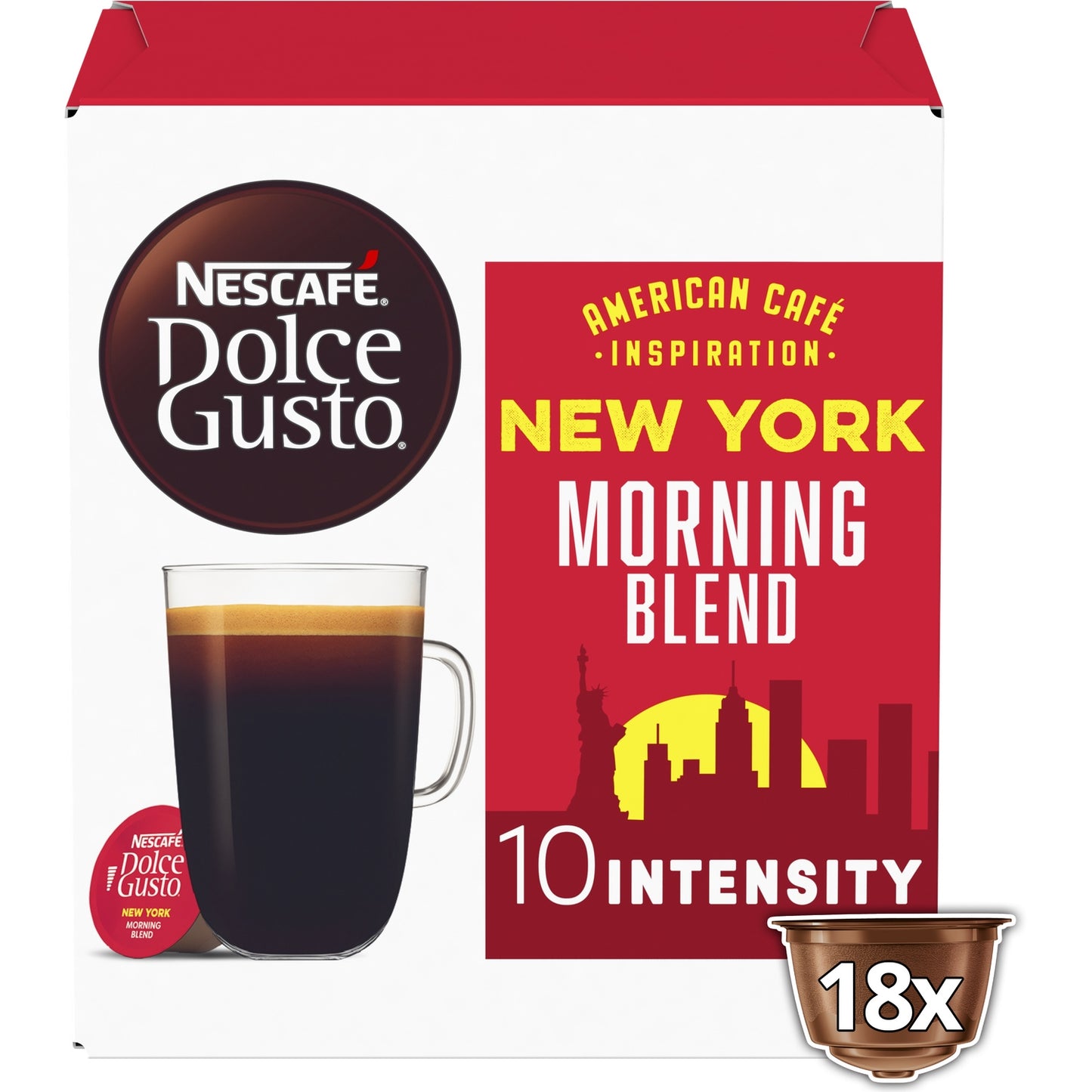 Coffee Capsules Intensity 10 Compatible with Dolce Gusto NESCAFE
