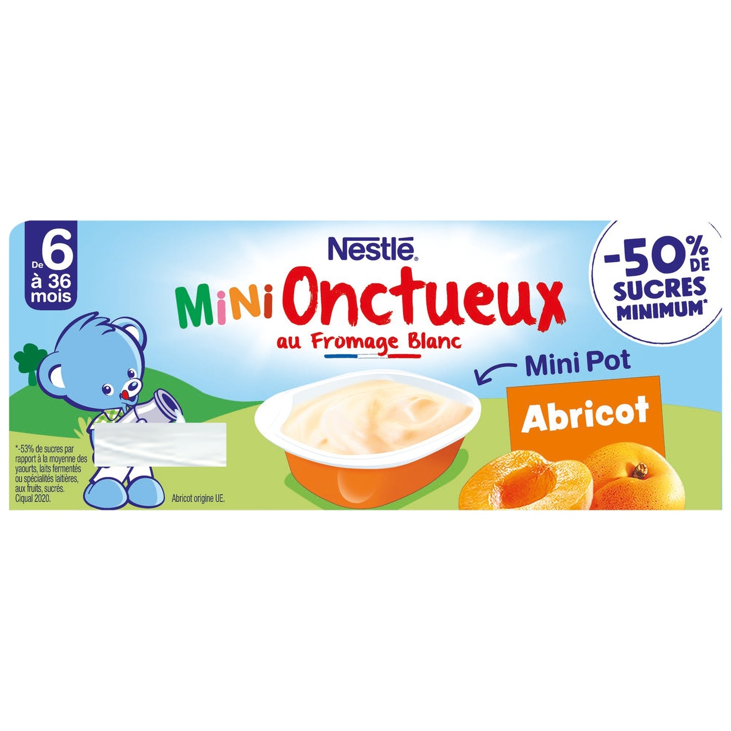Babydessert von 6 bis 36 Monaten, Zuckerreduzierte Aprikose NESTLE