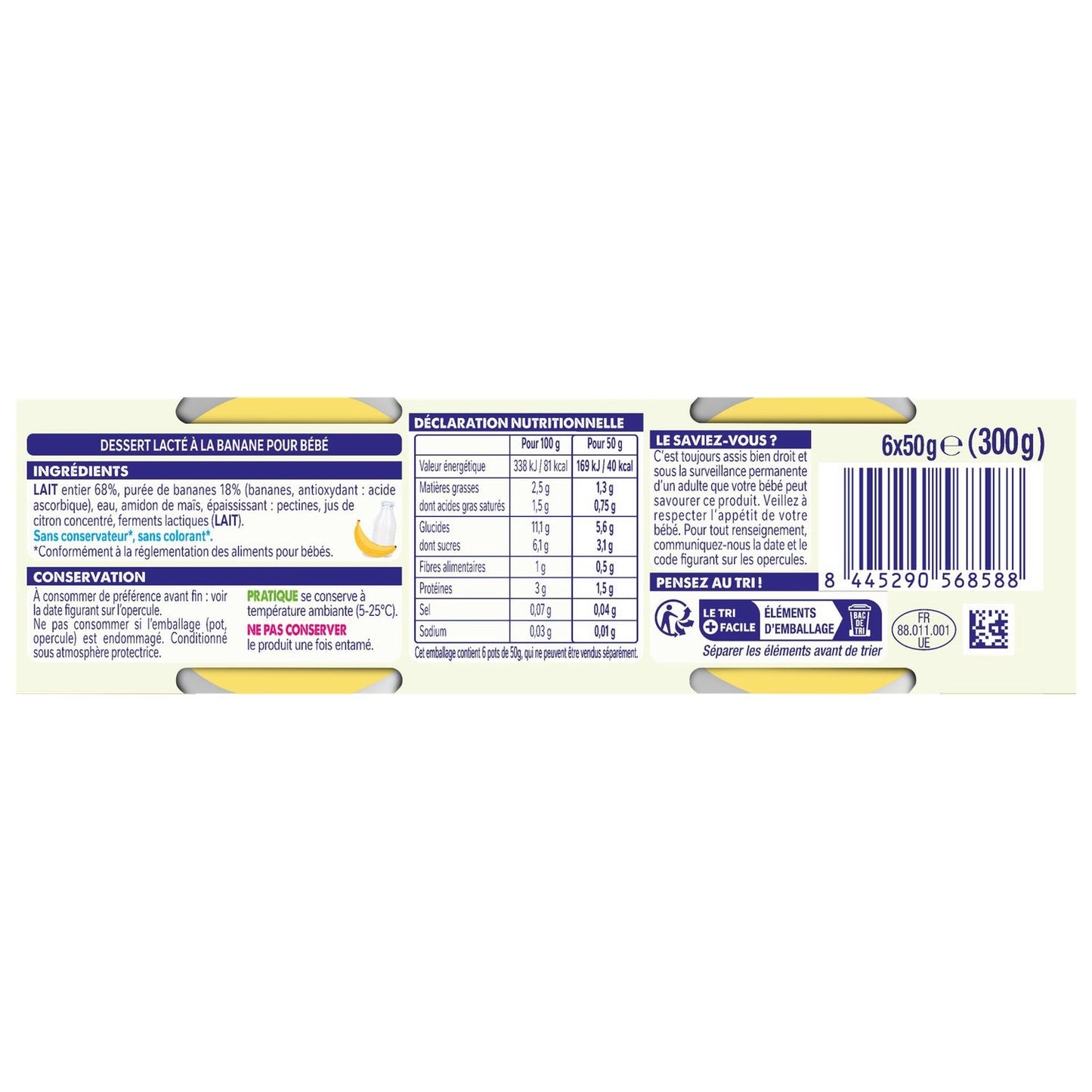 Babydessert ab 4/6 Monaten, Banane NESTLE