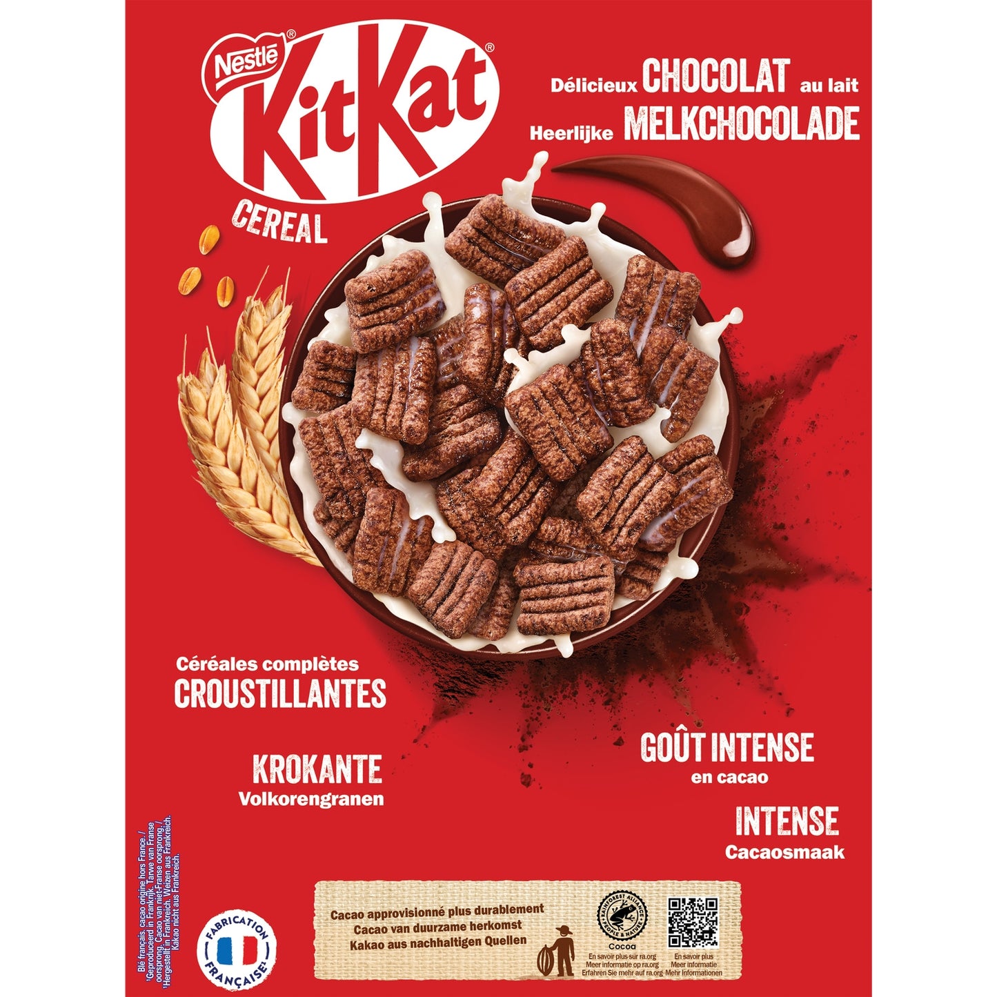 Nestlé Kitkat Milchschokolade und Kakaomüsli