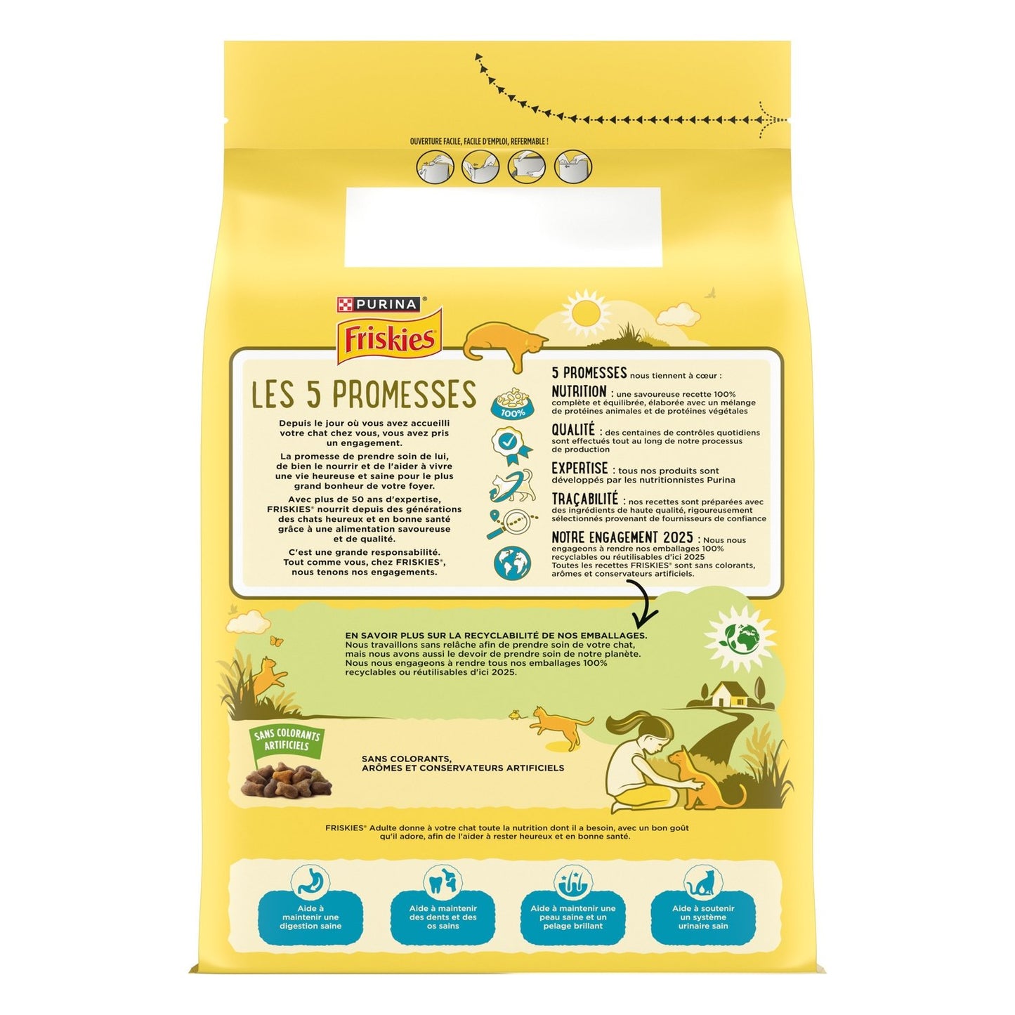 Croquettes pour Chat Adulte Thon Légume FRISKIES